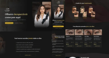 Landing Page de Lash Designer